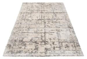 Kusový koberec shaggy Mert krémovo sivý 80x150cm