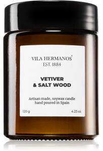 Vila Hermanos Apothecary Vetiver & Salt Wood vonná sviečka 120 g