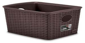 STEFANPLAST Úložný kôš Elegance M High, hnedý