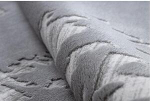 Luxusný kusový koberec akryl Glory šedý 80x300cm
