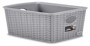 STEFANPLAST Úložný kôš Elegance M High, sivý