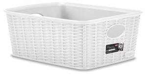 STEFANPLAST Úložný kôš Elegance M High, biely