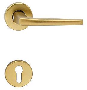 Dverové kovanie COBRA UNIVERSAL-R (F4 - bronzový elox), kľučka-kľučka, Otvor pre obyčajný kľúč BB, COBRA F4 (bronzový elox)