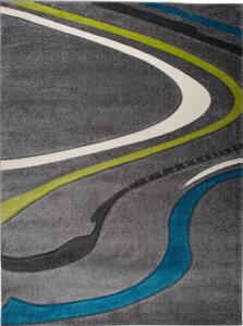 Kusový koberec Moderné tvary 2 sivý 80x150cm