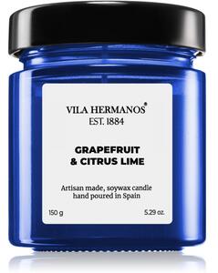 Vila Hermanos Apothecary Cobalt Blue Grapefruit & Citrus Lime vonná sviečka 150 g