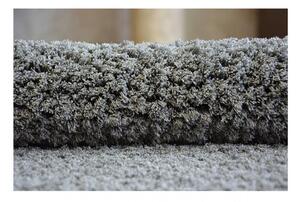 Luxusný kusový koberec Shaggy Azra šedý 2 kruh 100cm