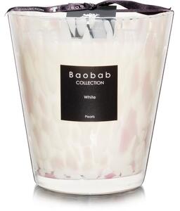 Baobab Collection Pearls White vonná sviečka 16 cm