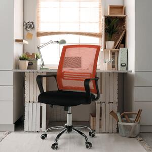 Kancelárska stolička April (čierna + oranžová). Vlastná spoľahlivá doprava až k Vám domov. 1034252