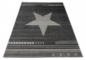 Kusový koberec Hviezda antracitový 200x290cm
