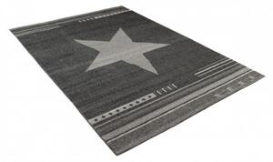 Kusový koberec Hviezda antracitový 200x290cm
