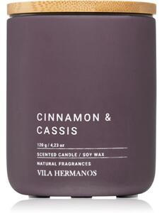 Vila Hermanos Concrete Cinnamon & Cassis vonná sviečka 120 g