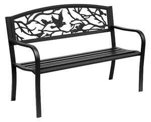 Aga Záhradná kovová lavica MR2005 127x60x87 cm