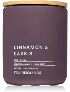 Vila Hermanos Concrete Cinnamon & Cassis vonná sviečka 240 g