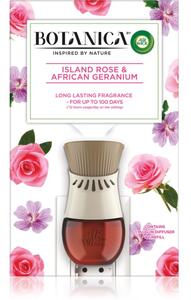 Air Wick Botanica Island Rose & African Geranium elektrický difuzér s vôňou ruží 19 ml