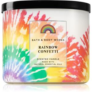 Bath & Body Works Rainbow Confett vonná sviečka 411 g