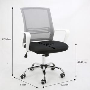 Kancelárska stolička Aphin (sivá + čierna). Vlastná spoľahlivá doprava až k Vám domov. 809592