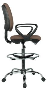 Vyvýšená pracovná stolička Korki (hnedá + čierna). Vlastná spoľahlivá doprava až k Vám domov. 1034318