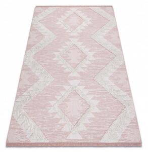 Kusový kobere Romba ružový 78x150cm