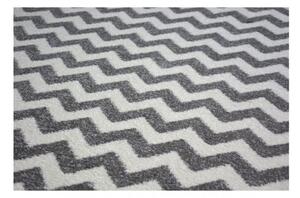 Kusový koberec Nero šedobiely kruh 100cm