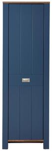 PREDSIEŇOVÁ SKRIŇA, modrá, hnedá, farby duba, 65/201/38 cm MID.YOU - Online Only drobný nábytok, Online Only