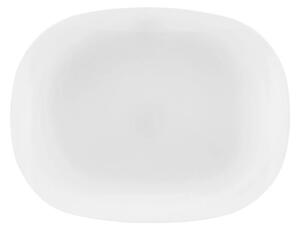 Altom Servírovací tanier z opálového skla White harmony 35,5 x 26 cm