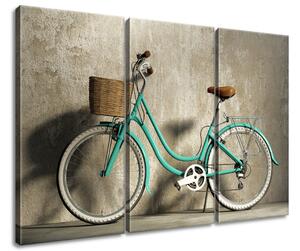 Gario 3 dielny obraz na plátne Retro bicykel Veľkosť: 90 x 60 cm