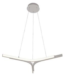 LED luster na lanku ALTA LED/30W/230V strieborný