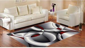 Kusový koberec Circle sivý 2 140x190cm