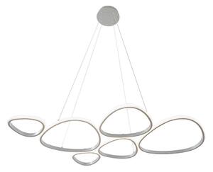 LED luster na lanku HELIX LED/61W/230V strieborný