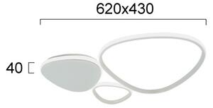 LED nástenné svietidlo HELIX LED/33W/230V sivé