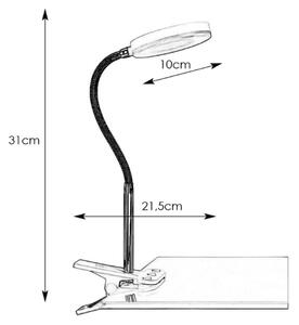 Markslöjd 106471 - LED Lampa s Klipom FLEX LED/5W/230V