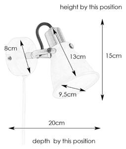 Markslöjd 107856 - Nástenné bodové svietidlo ALTON 1xE14/40W/230V