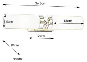 Markslöjd 234844, 450712 - Kúpeľňové svietidlo STELLA 2xE14/40W/230V IP44