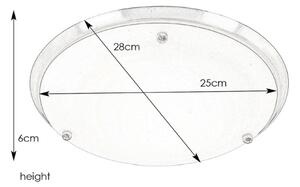 Markslöjd 102527 - Kúpeľňové stropné svietidlo ARE 1xE27/60W/230V IP44 chróm