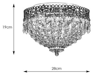 Markslöjd 108423 - Stropné svietidlo JOLINE 2xE14/40W/230V chróm