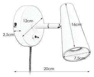 Markslöjd 108199 - Nástenné bodové svietidlo CREST 1xGU10/7W/230V biela