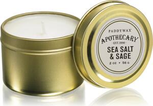 Paddywax Apothecary Sea Salt & Sage vonná sviečka v plechu 56 g