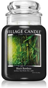 Village Candle Black Bamboo vonná sviečka (Glass Lid) 602 g