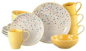 KOMBINOVANÝ SERVIS, 16-dielne, kamenina Creatable - Online Only bytové doplnky, Online Only