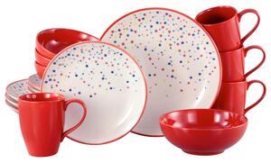 KOMBINOVANÝ SERVIS, 16-dielne, kamenina Creatable - Online Only bytové doplnky, Online Only
