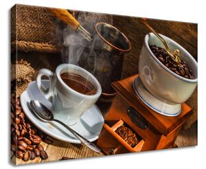 Gario Obraz na plátne Kávový svet Veľkosť: 100 x 40 cm