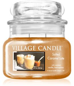 Village Candle Salted Caramel Latte vonná sviečka (Glass Lid) 262 g