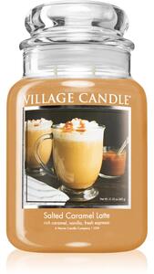 Village Candle Salted Caramel Latte vonná sviečka (Glass Lid) 602 g