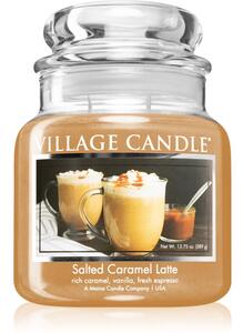 Village Candle Salted Caramel Latte vonná sviečka (Glass Lid) 389 g