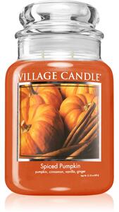 Village Candle Spiced Pumpkin vonná sviečka (Glass Lid) 602 g