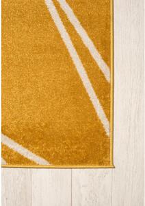 Kusový koberec Rivera horčicovo tmavo žltý 300x400cm