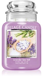 Village Candle Lavender Sea Salt vonná sviečka (Glass Lid) 602 g