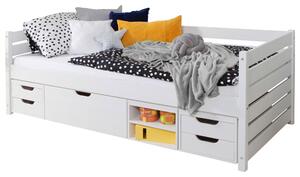 POSTEĽ S ÚLOŽNÝM PRIESTOROM, 100/200 cm biela MID.YOU - Detské izby, Online Only