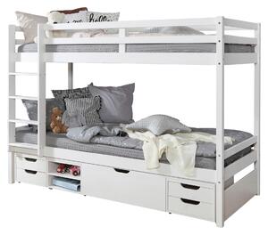 POSCHODOVÁ POSTEĽ, 90/200 cm biela MID.YOU - Detské izby, Online Only