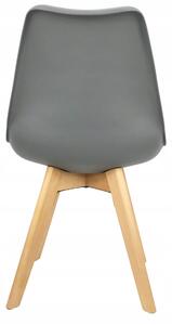 Bestent Jedálenská stolička tmavo šedá škandinávsky štýl Basic
